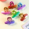 Aurora Gradient Heart Wing Hair Claw Clips