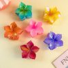 Iridescent Textured Plumeria Hair Claw