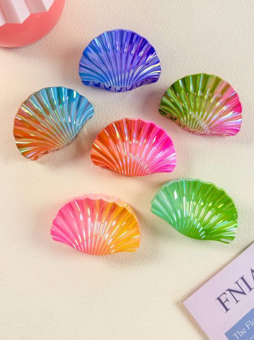 Iridescent Seashell Electroplated Hair Claw