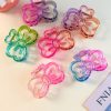 Iridescent Clover Bow Hair Claw