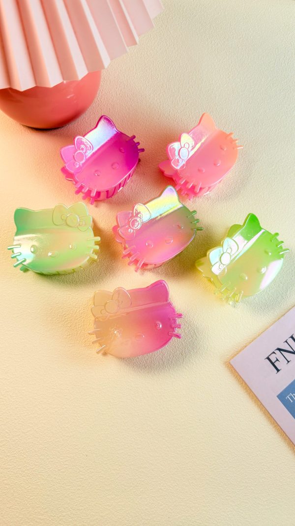 Sparkly Kitty Y2K Hair Claw