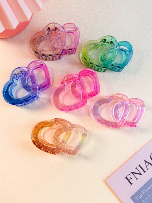 Linked Shine Heart Hair Claw
