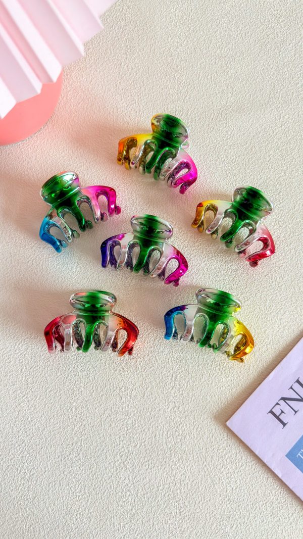 Rainbow Gloss Octopus Hair Claw