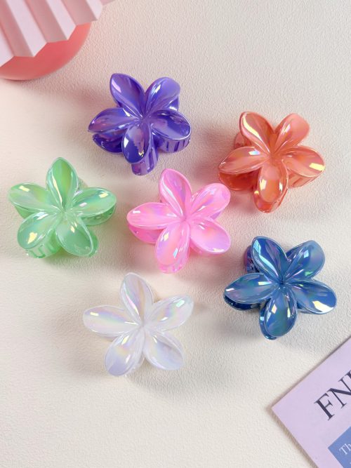 Vibrant Shimmer Plumeria Claw