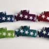 Retro Star Print Large Hair Claws