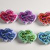 Valentine Heart Letter Print Hair Claws