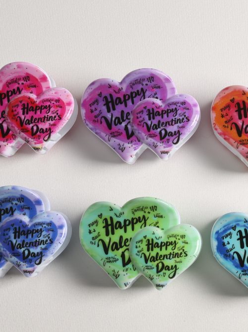 Valentine Heart Letter Print Hair Claws