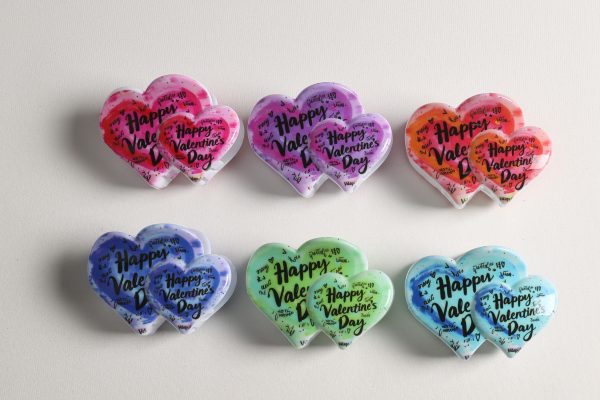 Valentine Heart Letter Print Hair Claws