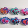 Romantic Rose Double Heart Hair Claws