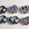 Fairy Tale Galaxy Double Heart Hair Claws