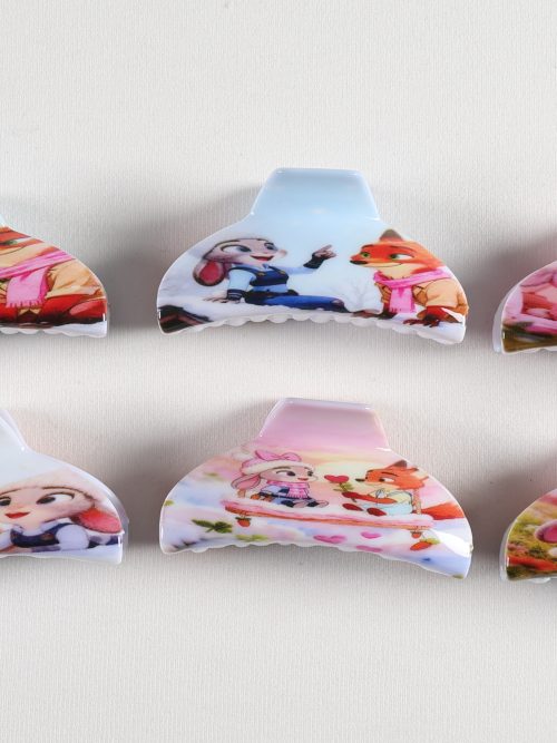 Sweet Zootopia Couple Printed Hair Claws