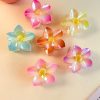 Shiny Tropical Plumeria Hair Claw