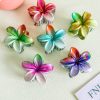 Vibrant Gradient Floral Hair Claw
