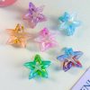 Hollow Gradient Iridescent Star Hair Claw Clips