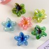 Jelly Shimmer Frangipani Hair Clips