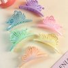 Iridescent Fan Crown Hair Claws