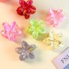 Marble Gold Vein Floral Clips