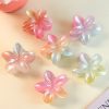 Iridescent Plumeria Flower Hair Claw Clips