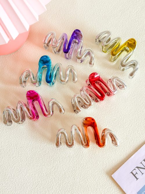 Irregular Wave Hollow Hair Clips