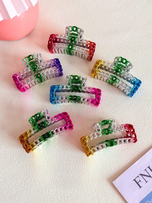 Metallic Chain Link Hair Claw