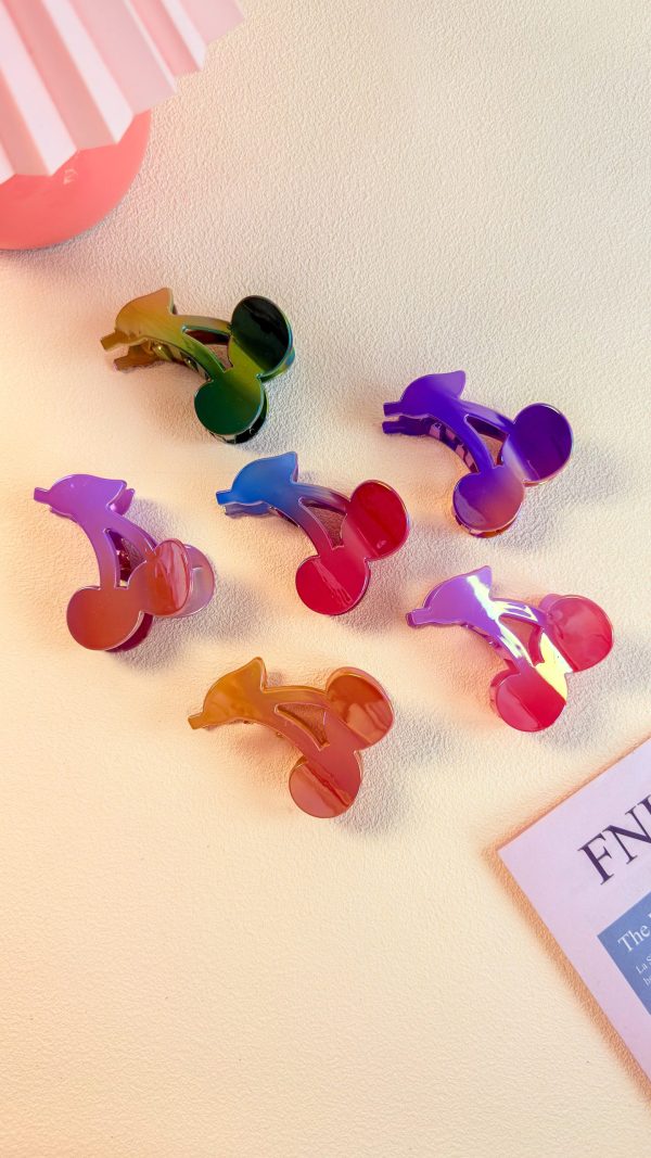 Glossy Cherry Kawaii Hair Claw