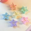 Macaron Shimmer Hollow Star Clips