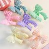 Iridescent Pearl Bow Hair Claw