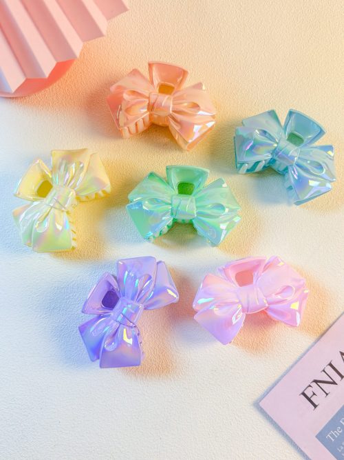 Cute Rainbow Bow Hair Claw