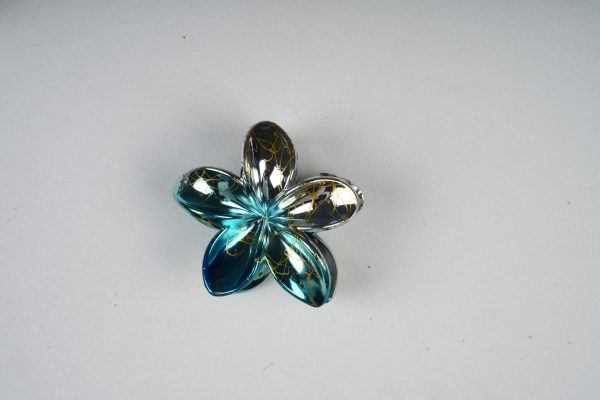 Shiny Flower Metal Hair Clips