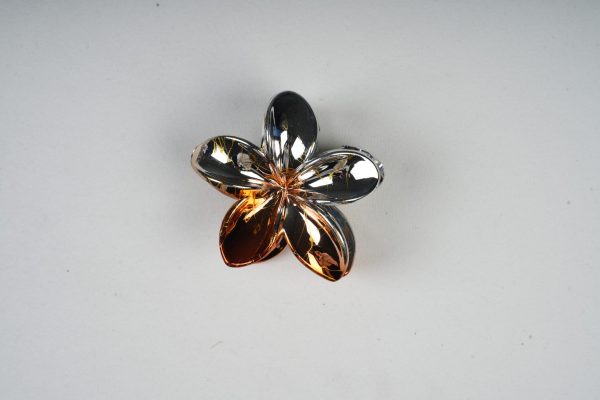 Shiny Flower Metal Hair Clips