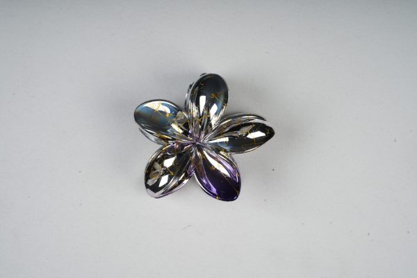 Shiny Flower Metal Hair Clips