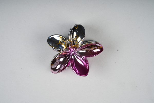 Shiny Flower Metal Hair Clips