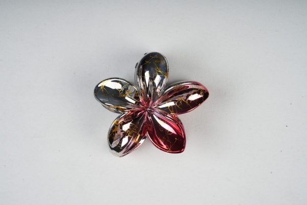 Shiny Flower Metal Hair Clips