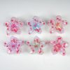 Transparent Cherry Print Flower Hair Claws