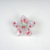 Transparent Floral Cherry Claw