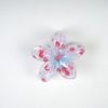 Transparent Floral Cherry Claw