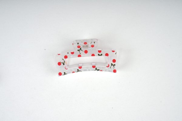 Vintage Plaid Dot Hair Claw