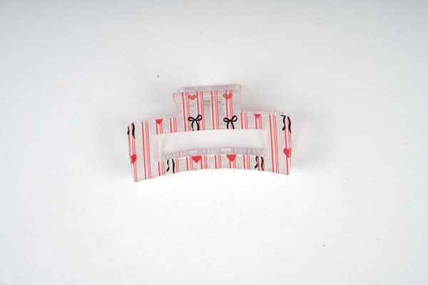 Vintage Plaid Dot Hair Claw