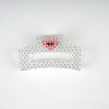 Vintage Plaid Dot Hair Claw