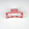 Vintage Plaid Dot Hair Claw