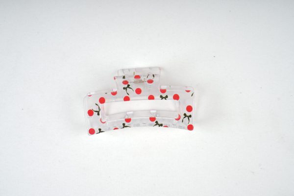 Vintage Plaid Dot Hair Claw
