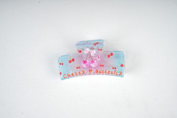 Cherry Butterfly Gradient Claw