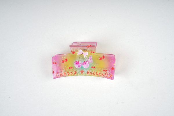 Cherry Butterfly Gradient Claw