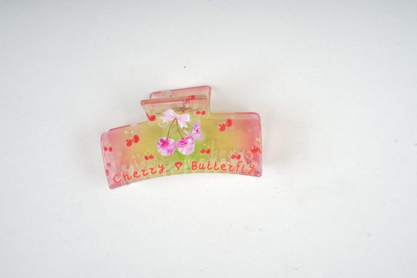 Cherry Butterfly Gradient Claw