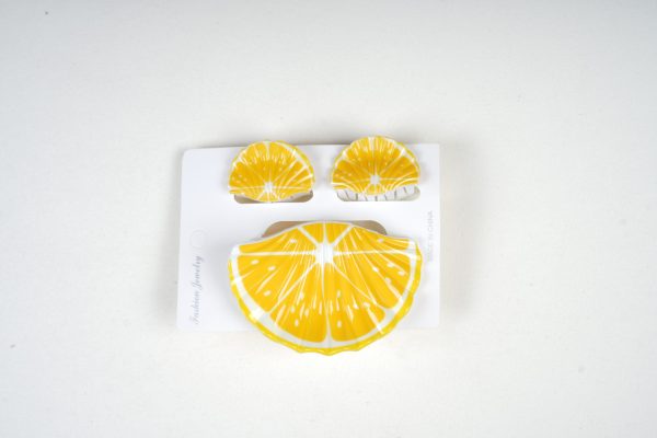 Vivid Fruit Design Hair Claw