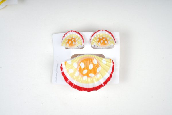 Vivid Fruit Design Hair Claw