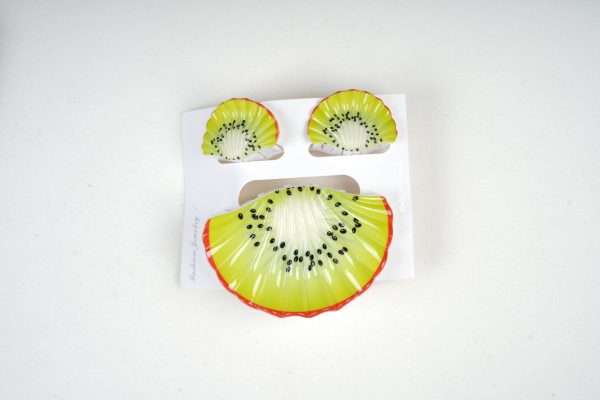 Vivid Fruit Design Hair Claw