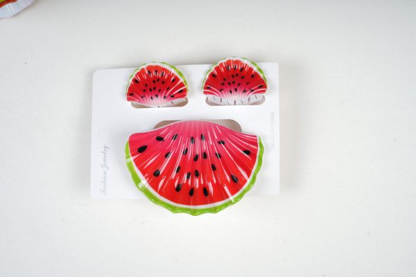 Vivid Fruit Design Hair Claw