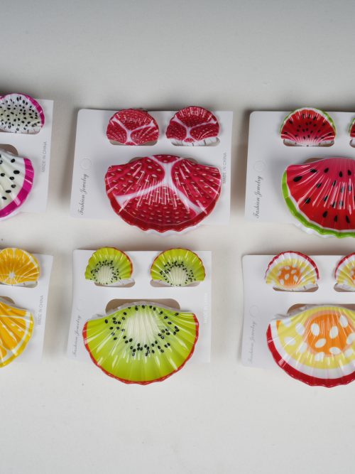 Summer Fresh Fruit Slice Hair Claw & Clip Set