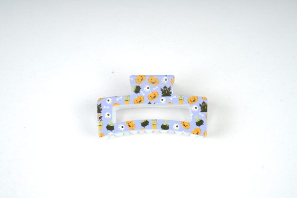 Pumpkin Print Rectangular Claw